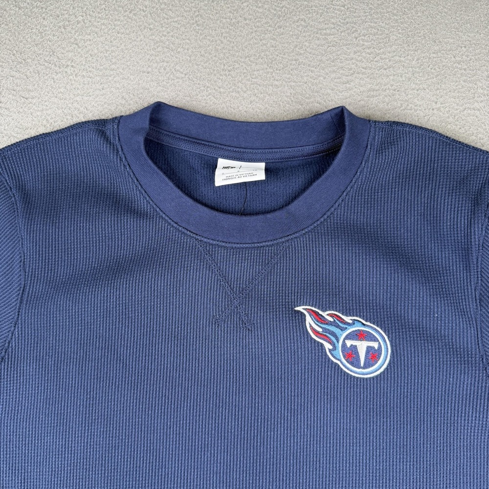 Tennessee Titans Sweatshirt Mens Small‎ Blue NFL Football Nike Waffle Knit $80